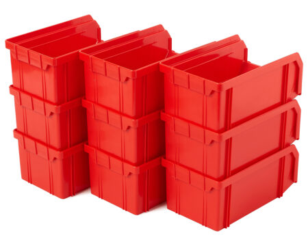 Пластиковый ящик V-1-К9-красный